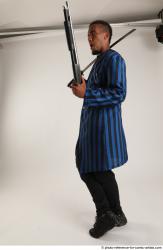 Garson STANDING POSE WITH KATANA AND SHOTGUN